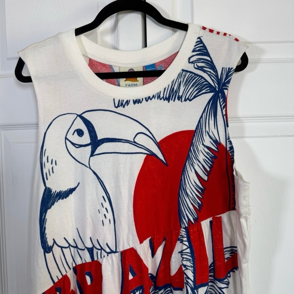 FARM Rio Red and Blue Graphic Maxi Dress - Picture 5 of 6